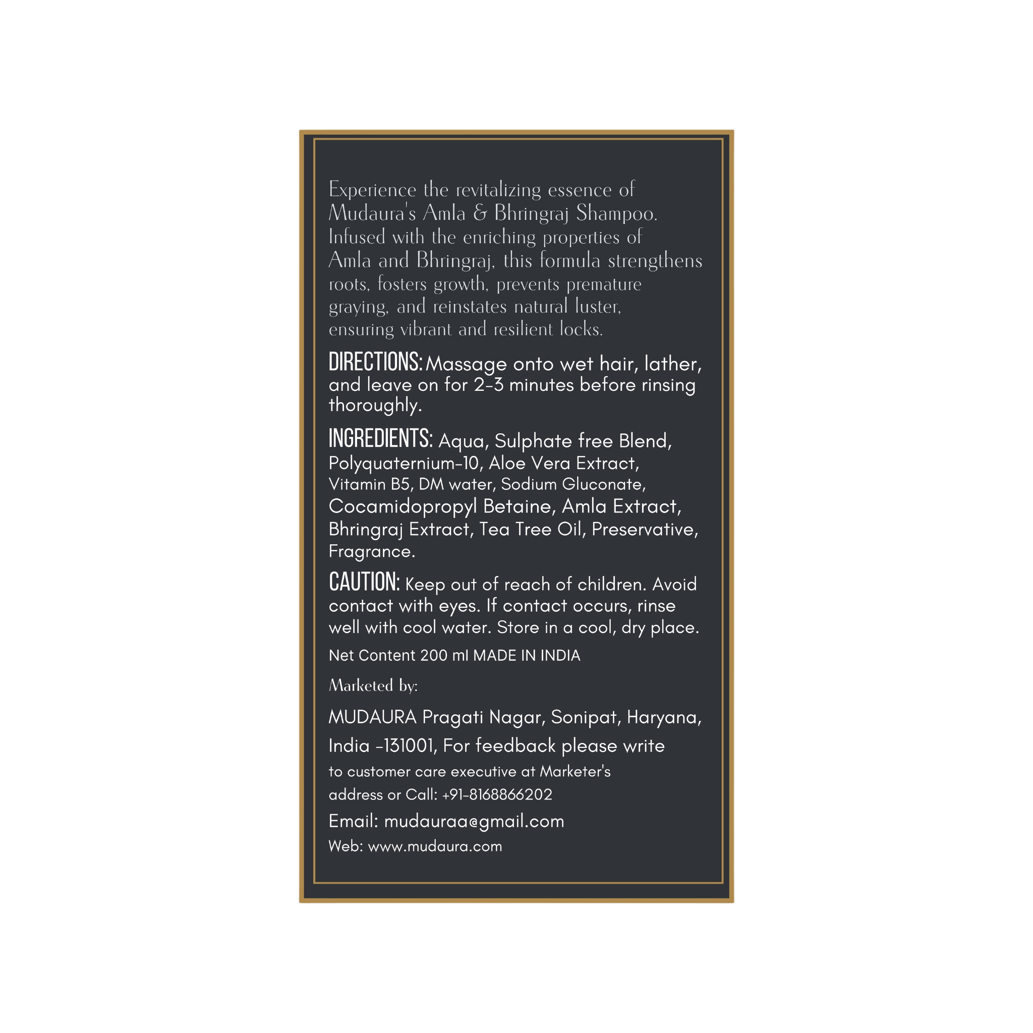 Amla and Bhringraj Shampoo